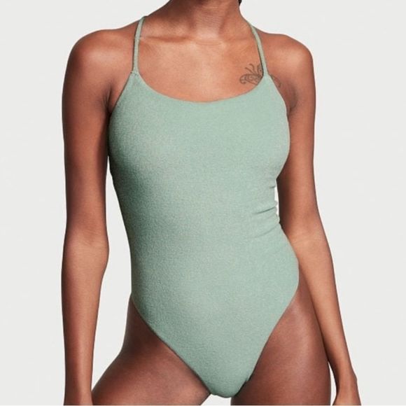 Victoria’s Secret Terrycloth Suit Seasalt Swimsuit - Picture 1 of 11